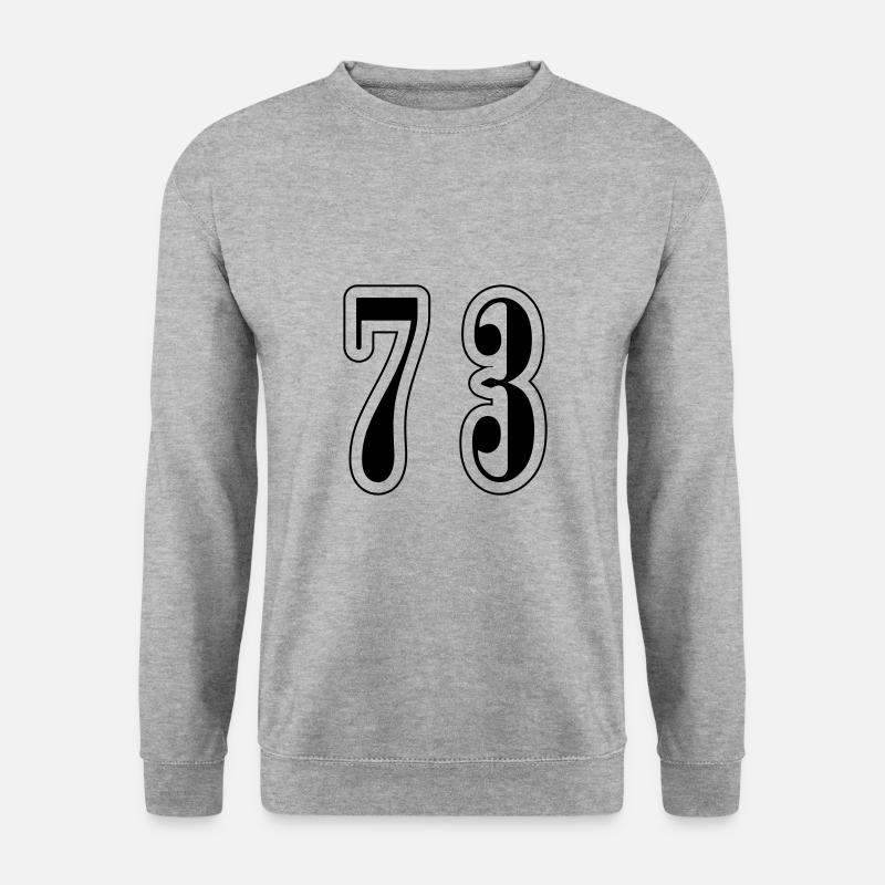 73 Number Symbol - Unisex Sweatshirt - salt & pepper