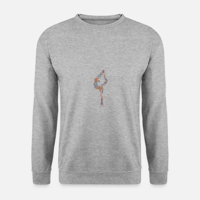 Eiskunstlauf - Unisex Pullover - Weißgrau meliert