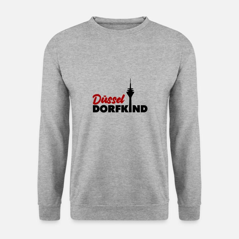 Düsseldorfkind - Unisex Pullover - Weißgrau meliert