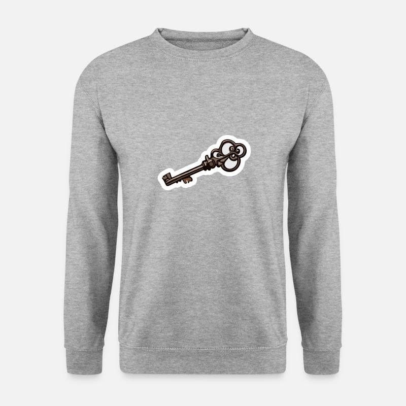 Key / Lock / Locked / Security - Unisex Sweatshirt - salt & pepper