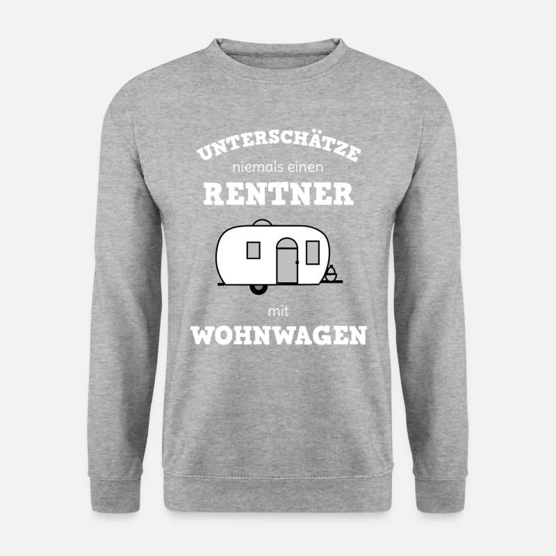 Caravan outback tent holidays - Unisex Sweatshirt - salt & pepper