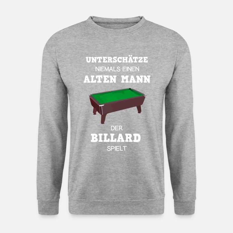 Billard billard piscine billard - Sweat-shirt Unisexe - gris chiné