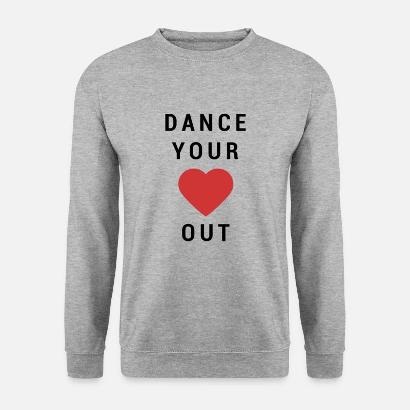 Dance your Heart out - Dancer - Unisex Pullover - Weißgrau meliert