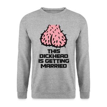 Conception de cadeaux JGA pour hommes drôles - Sweat-shirt Unisexe - gris chiné - Devant - Alina (178cm) & Michal (187cm)