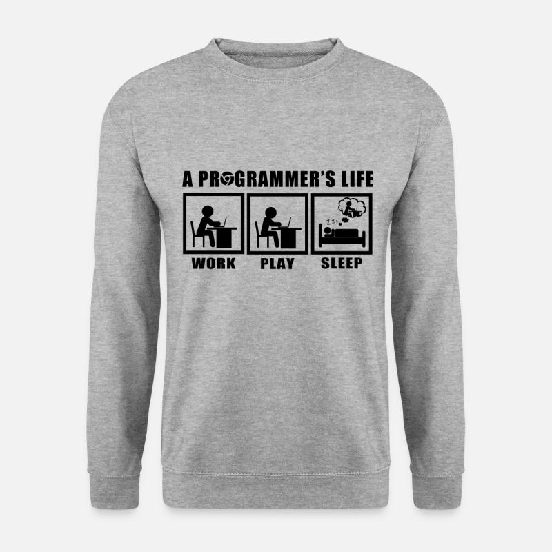 programmeur - Sweat-shirt Unisexe - gris chiné