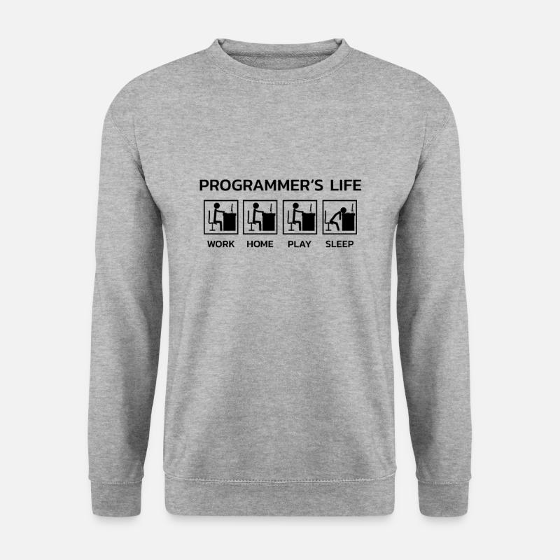 Programmer's Life Programmer T-Shirt - Unisex Sweatshirt - salt & pepper