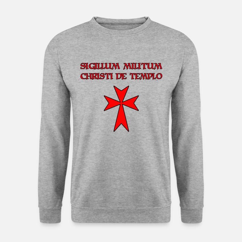 Crusader Knights Templar - Unisex Sweatshirt - salt & pepper