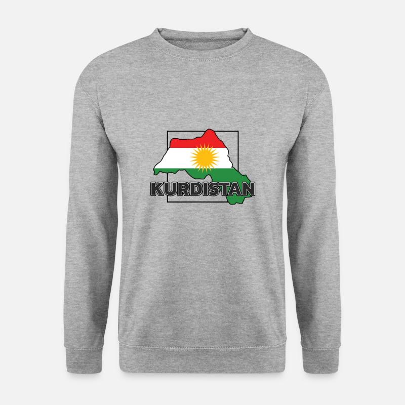 Kurdistan - Unisex Pullover - Weißgrau meliert