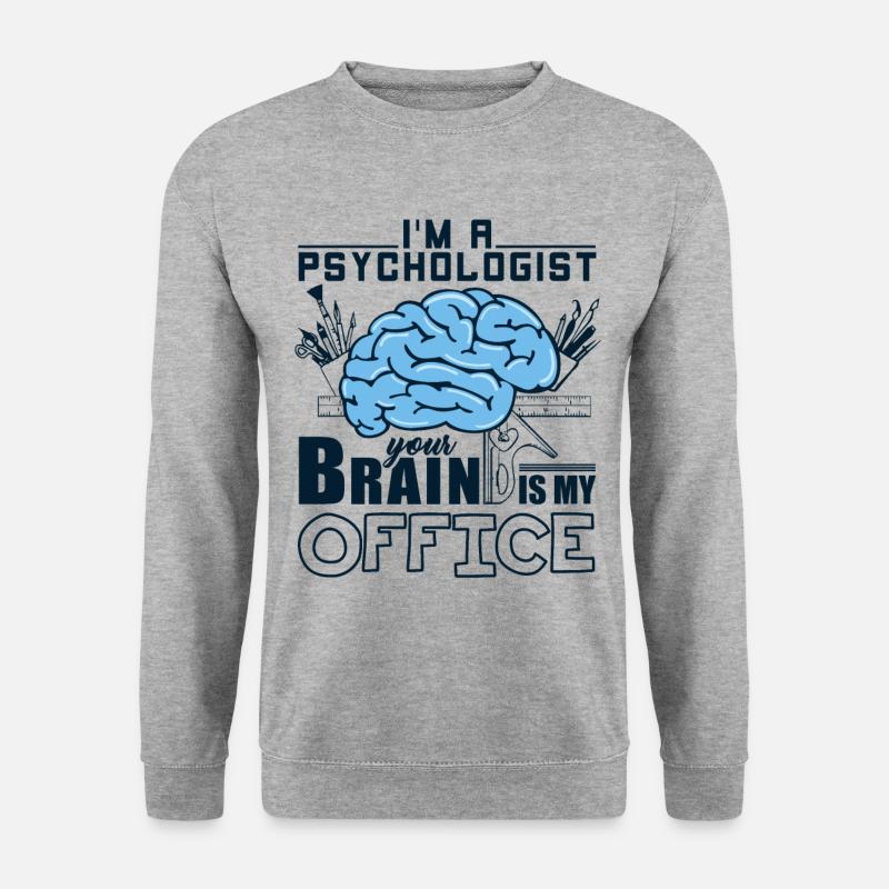 Psychologe - Unisex Pullover - Weißgrau meliert
