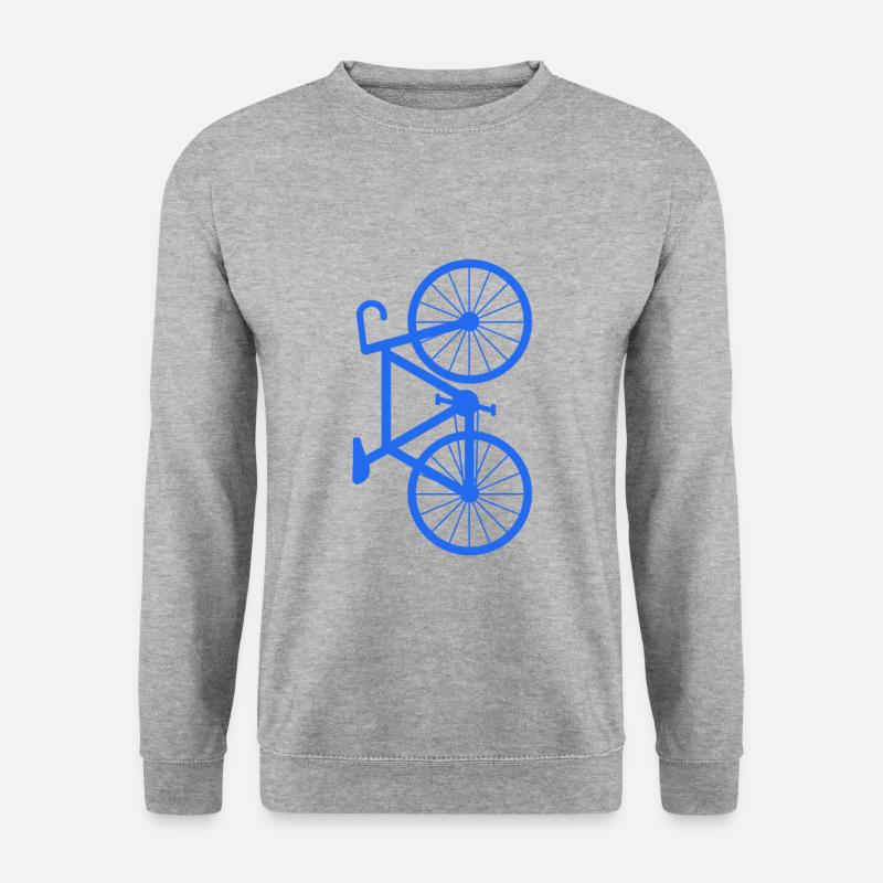 Fahrrad - Unisex Pullover - Weißgrau meliert