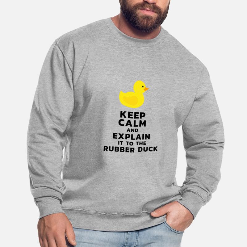Programmer rubber duck debug Unisex Sweatshirt