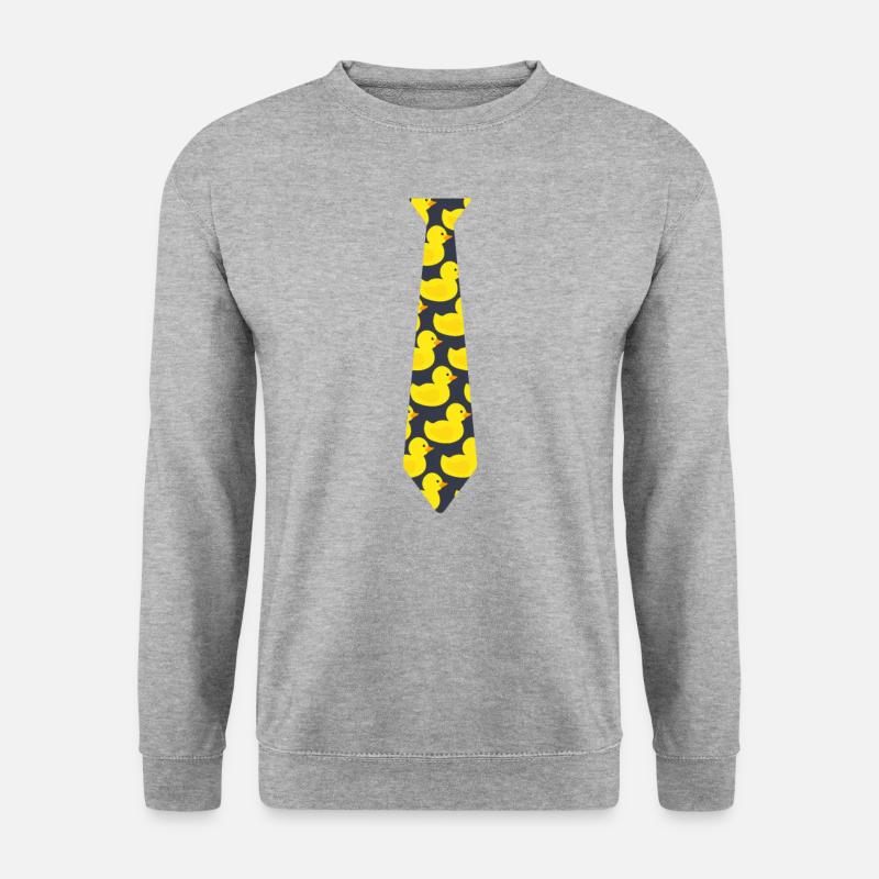 Rubber duck tie - Unisex Sweatshirt - salt & pepper