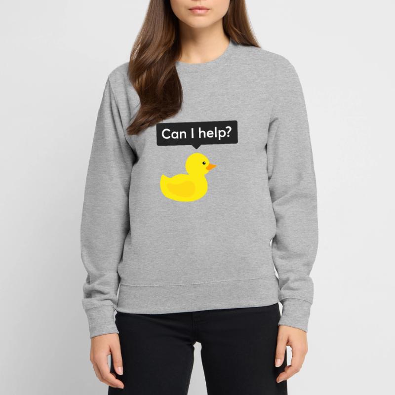 Programmer rubber duck debugging Unisex Sweatshirt