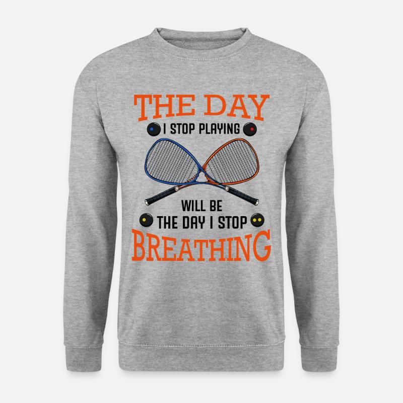 Squash - Unisex Pullover - Weißgrau meliert