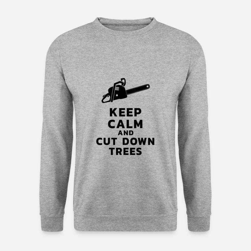 Tree Feller Chainsaw Chainsaw - Unisex Sweatshirt - salt & pepper