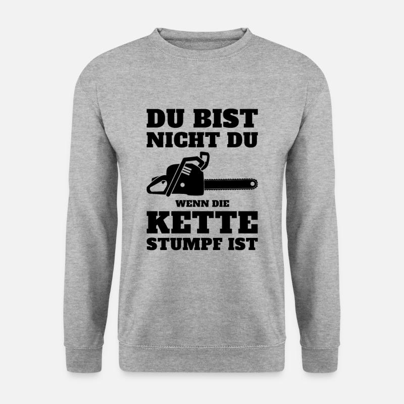 Tronçonneuse tronçonneuse - Sweat-shirt Unisexe - gris chiné