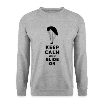 Paragleiter Gleitschirmflieger Paraglider - Unisex Sweatshirt - salt & pepper - Front - Alina (178cm) & Michal (187cm)