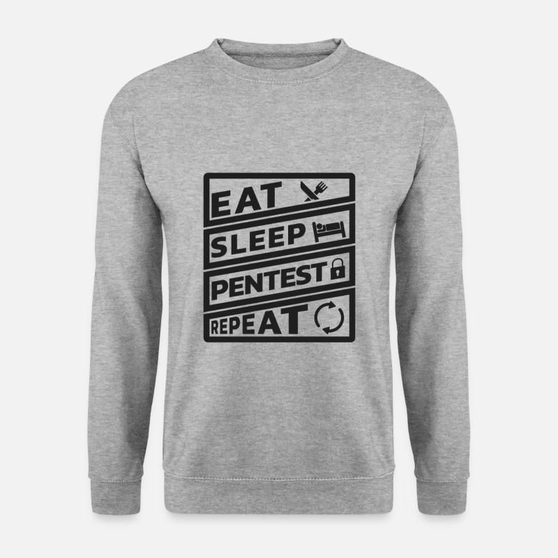 Pentester Eat Sleep Repeat - Unisex Sweatshirt - salt & pepper