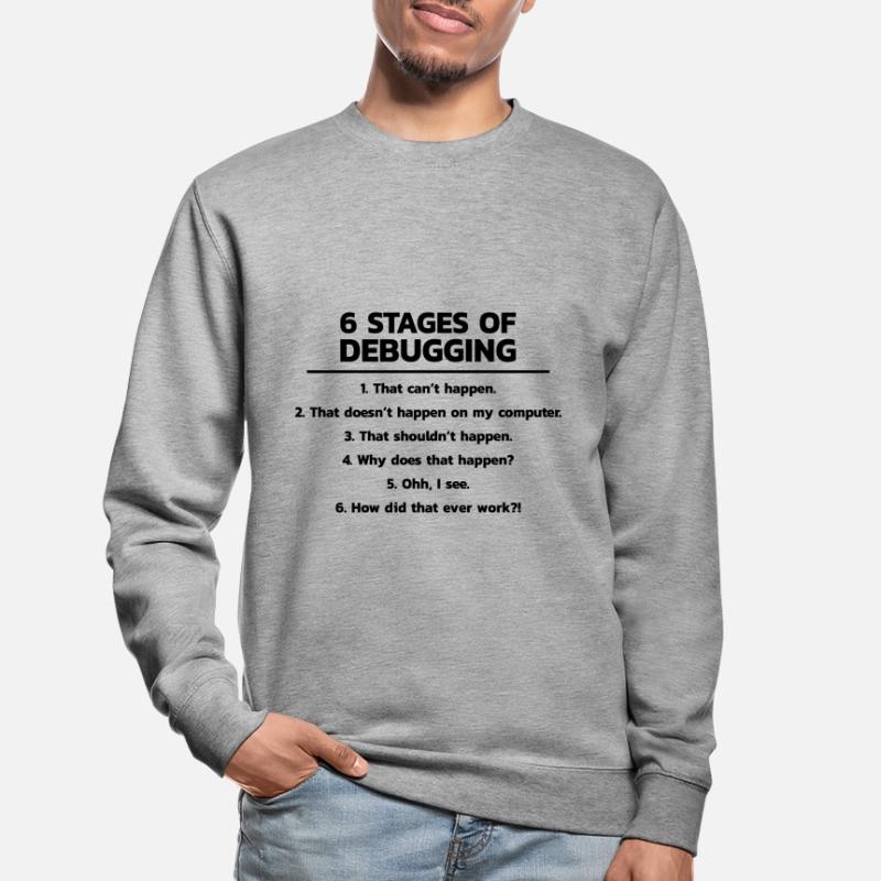 Programmierer Debugging Debug Unisex Pullover