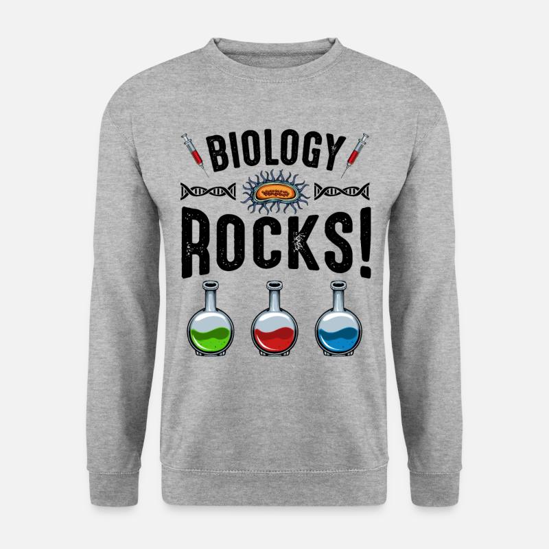 Biologe - Unisex Pullover - Weißgrau meliert