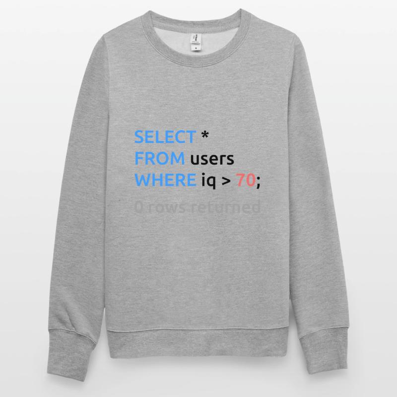 Programmer Admin Funny SQL Code Unisex Sweatshirt