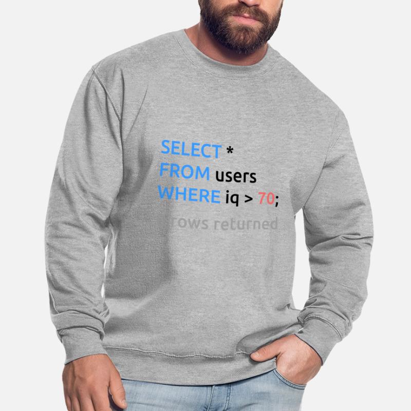 Programmeur Admin Drôle Code SQL Sweat-shirt Unisexe