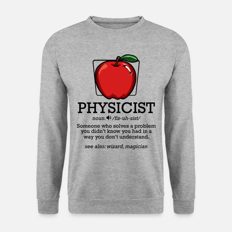 Physiker - Unisex Pullover - Weißgrau meliert