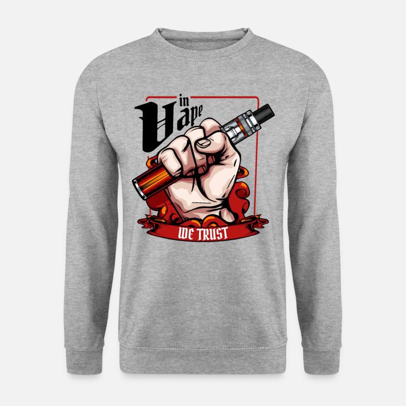 Vape - Unisex Pullover - Weißgrau meliert