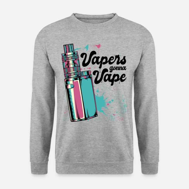 Vape - Unisex Pullover - Weißgrau meliert
