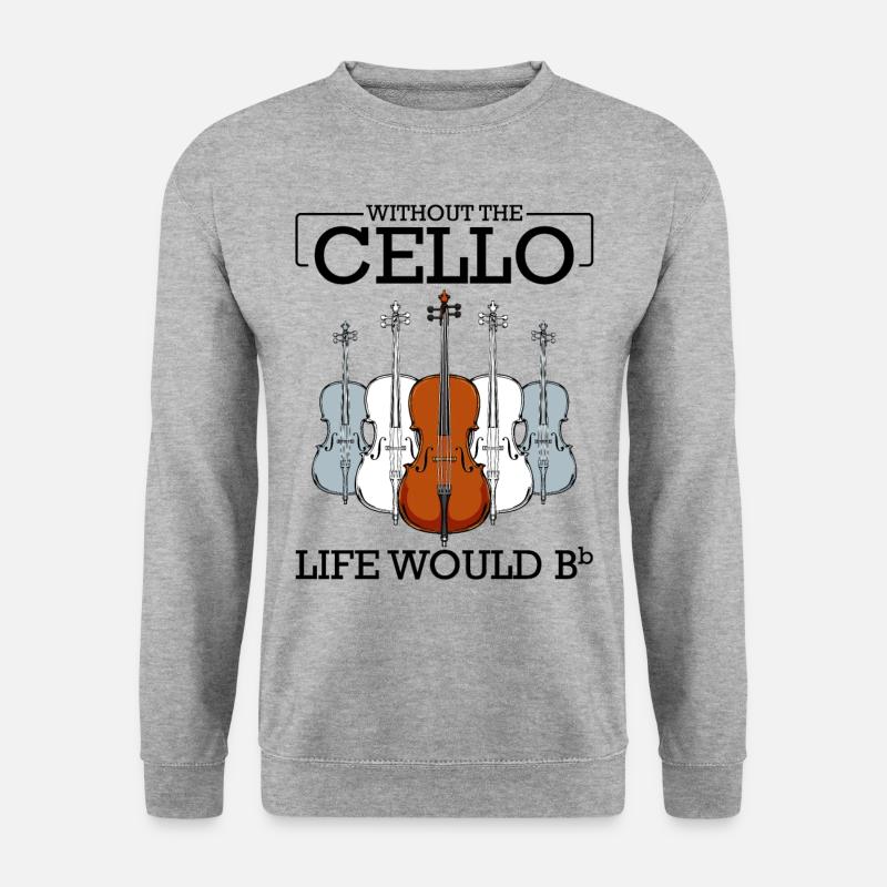 Cello - Unisex Pullover - Weißgrau meliert
