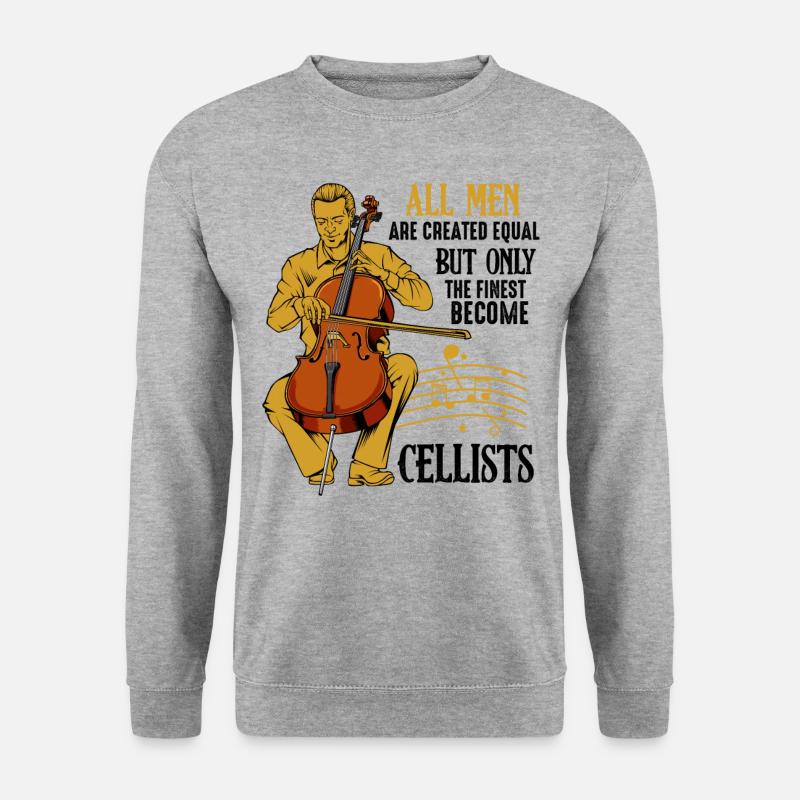 Cello - Unisex Pullover - Weißgrau meliert