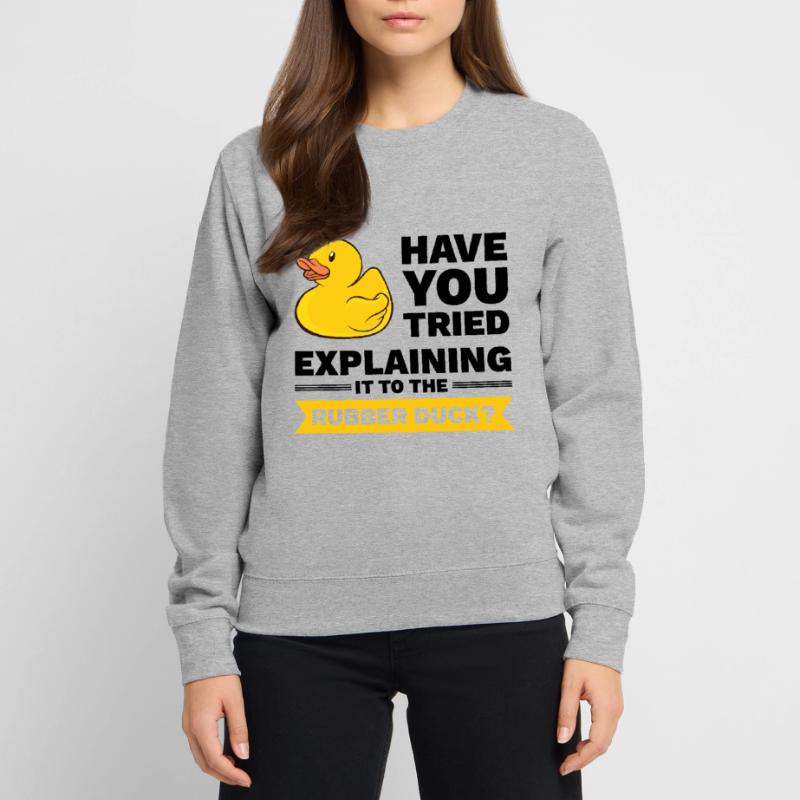 Programmer rubber duck debug Unisex Sweatshirt