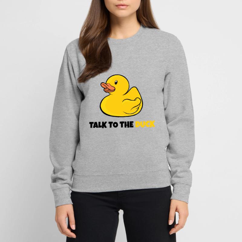 Programmer rubber duck debugging Unisex Sweatshirt