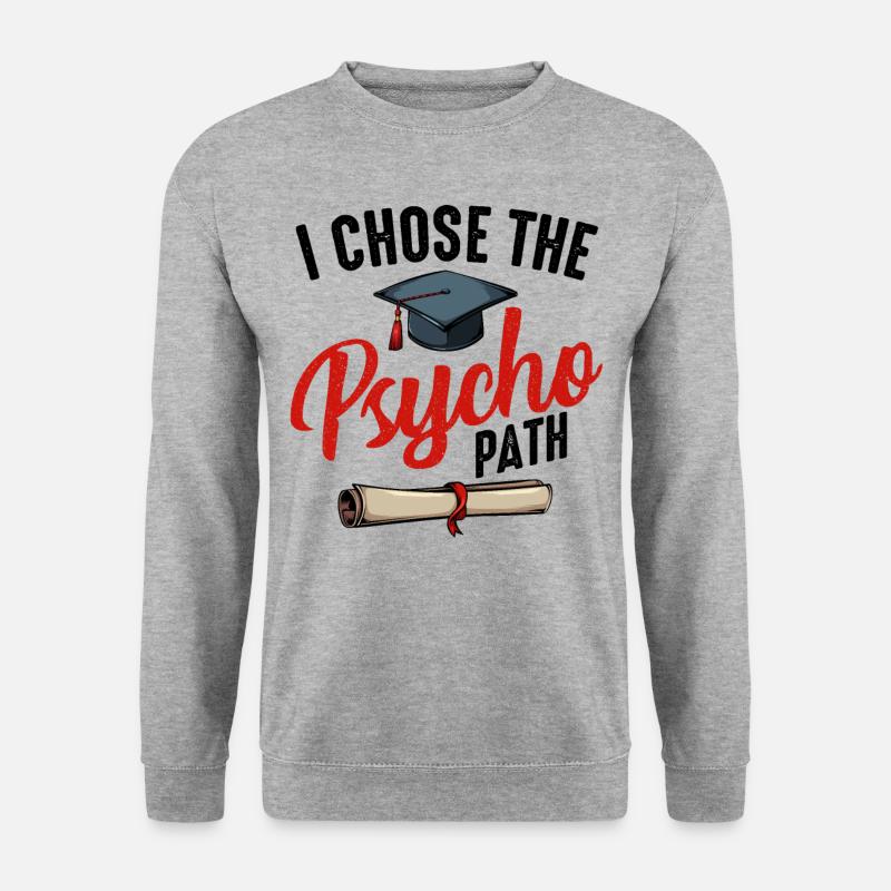 Psychologe - Unisex Pullover - Weißgrau meliert