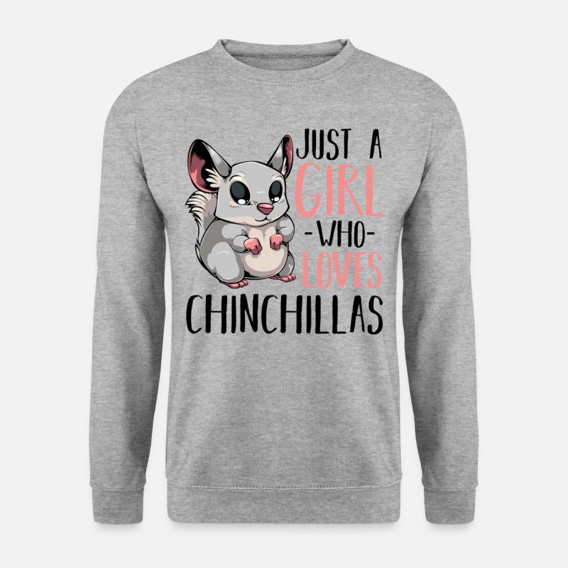 Chinchilla - Unisex Pullover - Weißgrau meliert