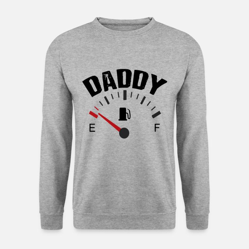 Daddy Papa Son Tank Empty Matching Father's Day - Unisex Sweatshirt - salt & pepper