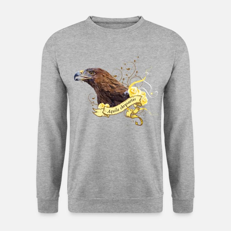 Steinadler - Unisex Pullover - Weißgrau meliert