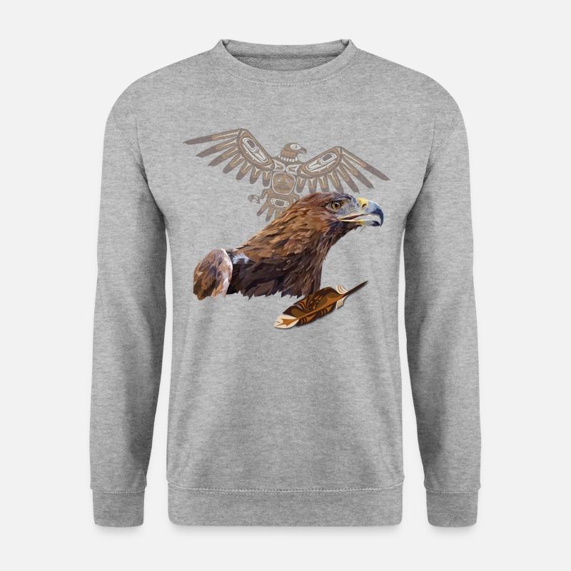 golden eagle - Unisex Sweatshirt - salt & pepper
