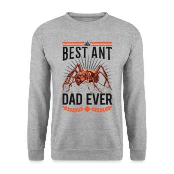 Best Ant Dad Ever Ant Ant Farm AntHill - Unisex Sweatshirt - salt & pepper - Front - Alina (178cm) & Michal (187cm)