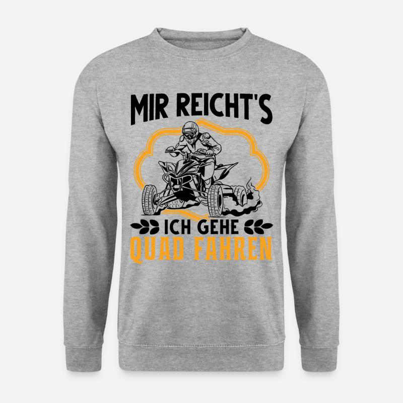 Mir reichts Ich gehe Quad fahren ATV 4x4 - Unisex Pullover - Weißgrau meliert
