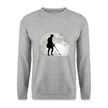 Sondeur Lune Détecteur de métaux Sondler - Sweat-shirt Unisexe - gris chiné - Devant - Alina (178cm) & Michal (187cm)