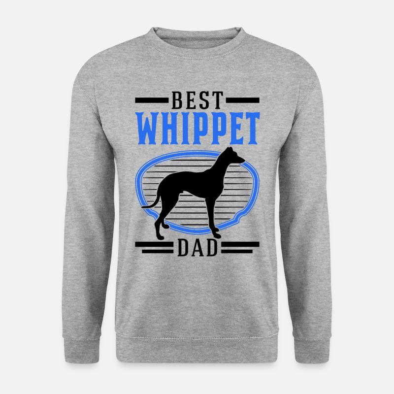 Best Whippet Dad Greyhound Sighthound - Unisex Sweatshirt - salt & pepper