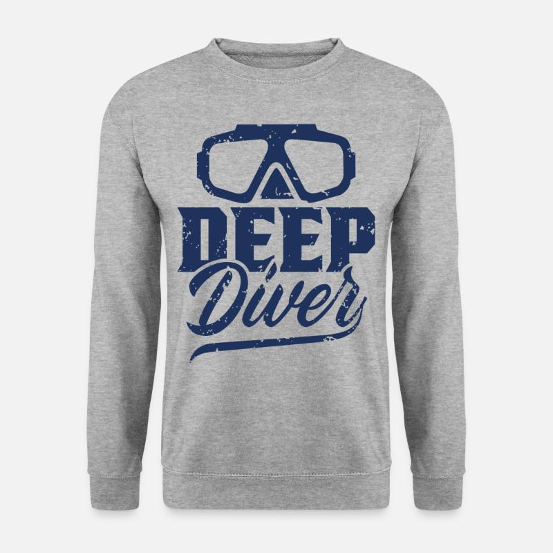 Deep diver Deep diving diver - Unisex Sweatshirt - salt & pepper