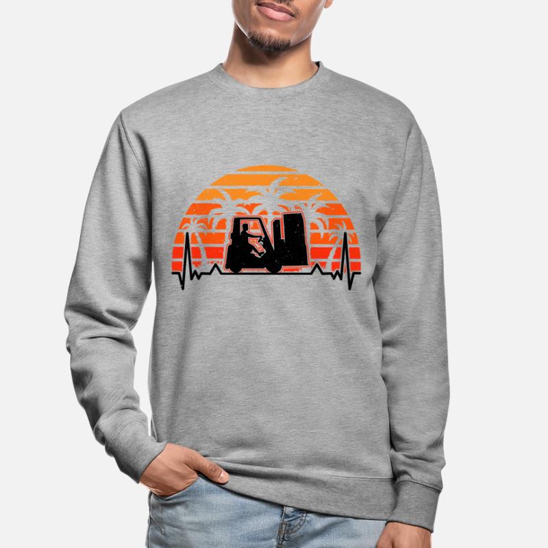 Forklift Driver Evolution Forklift Warehouseman Unisex Sweatshirt