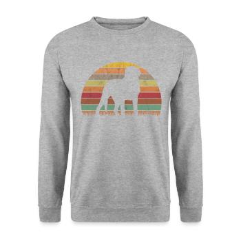 Grand chien de montagne suisse - Sweat-shirt Unisexe - gris chiné - Devant - Alina (178cm) & Michal (187cm)
