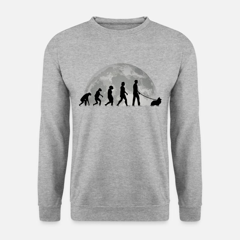 Sheltie Evolution Lune Shetland Berger - Sweat-shirt Unisexe - gris chiné