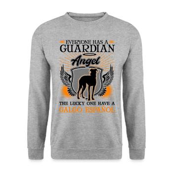 Galgo Español Schutzenegl Lévrier espagnol - Sweat-shirt Unisexe - gris chiné - Devant - Alina (178cm) & Michal (187cm)