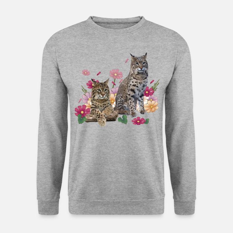 Luchs - Unisex Pullover - Weißgrau meliert