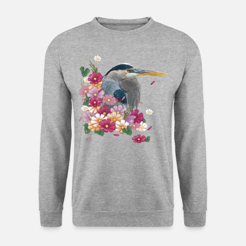 Blue Heron - Unisex Sweatshirt - salt & pepper