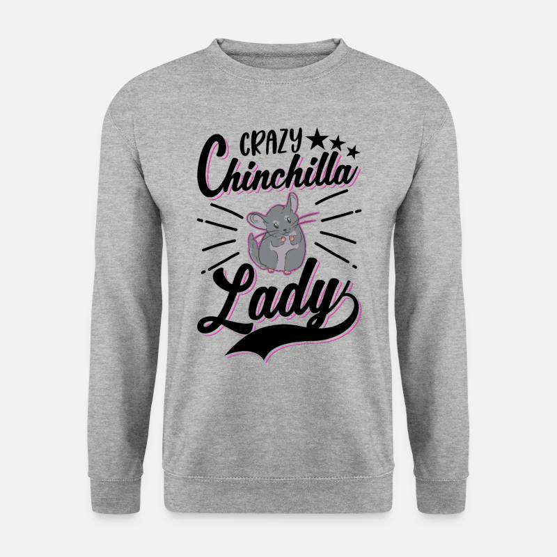 Crazy Chinchilla lady - Unisex Sweatshirt - salt & pepper
